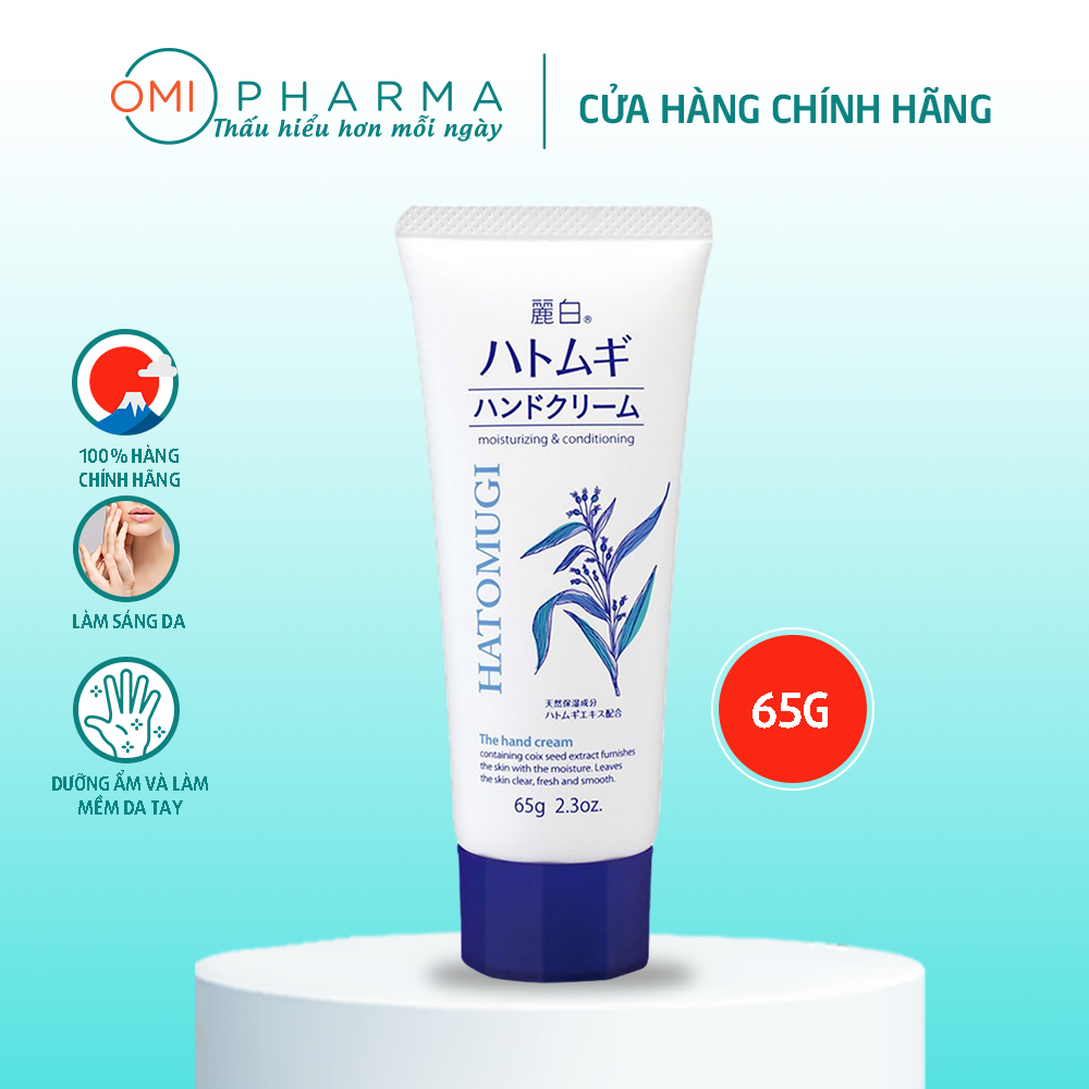 Kem Dưỡng Da Tay Hatomugi The Hand Cream Tuýp 65g