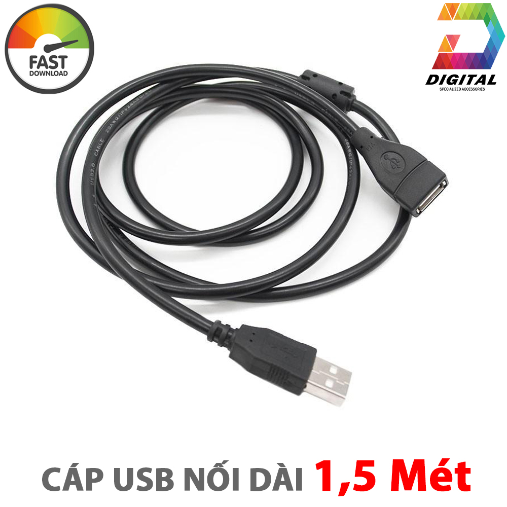 Nice 1.5 Meter USB Extension Cable No Interference