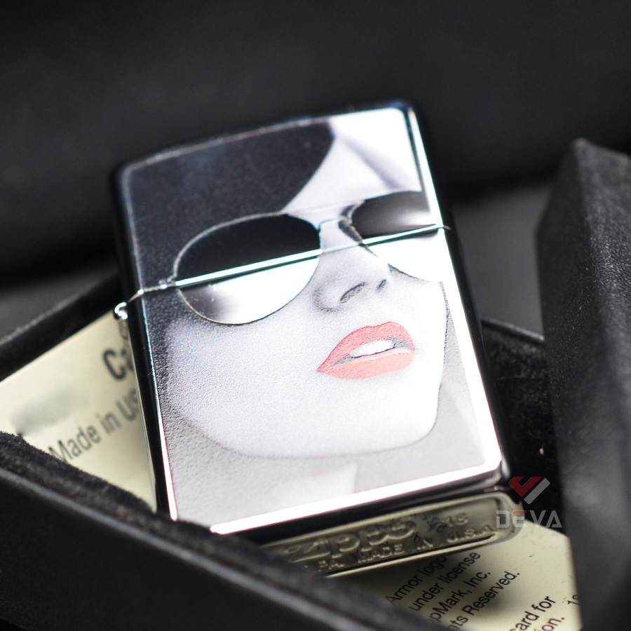 Hộp Quẹt Bật Lửa Zippo Sunglasses (Xám)