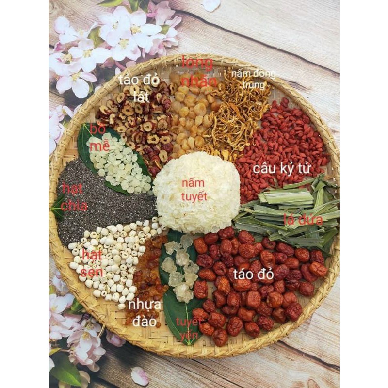[ HOÀN TIỀN 10% ]Sét chè dưỡng nhan 400gr 12 vị
