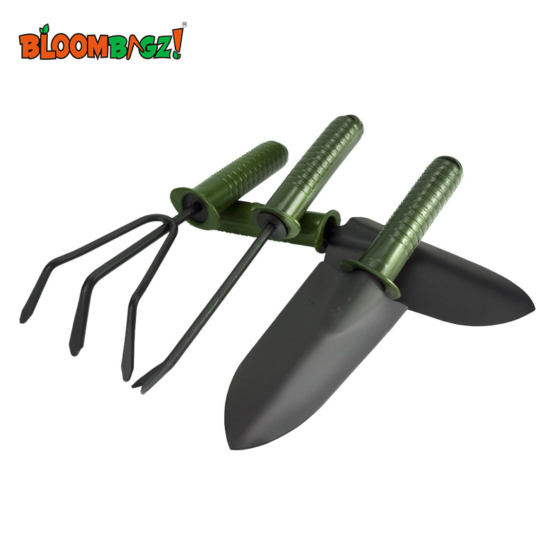 Bộ Dụng Cụ Làm Vườn Cán Gỗ MiNI Siêu Bền 2 loại set 3 và set 4
