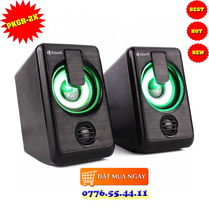 [HCM]Loa vi tính Gaming có ánh sáng LED siêu gọn nhẹ dùng cho máy tính laptop điện thoại - Hãng Phân Phối Chính Thức