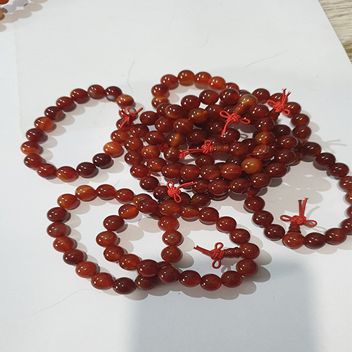 Vòng tay chuỗi đá mã não đỏ 10 li