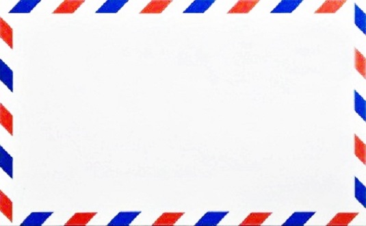 Bao Thư Bưu Điện ( bao thư sọc ) ( 12 x 22 cm )- Xấp / 20 cái