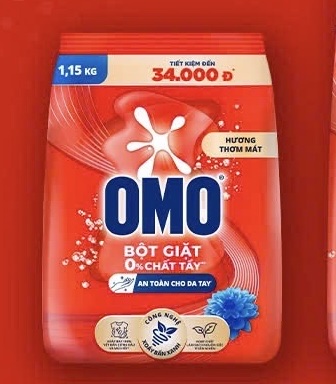 BỘT GIẶT TAY OMO 1,15 Kg