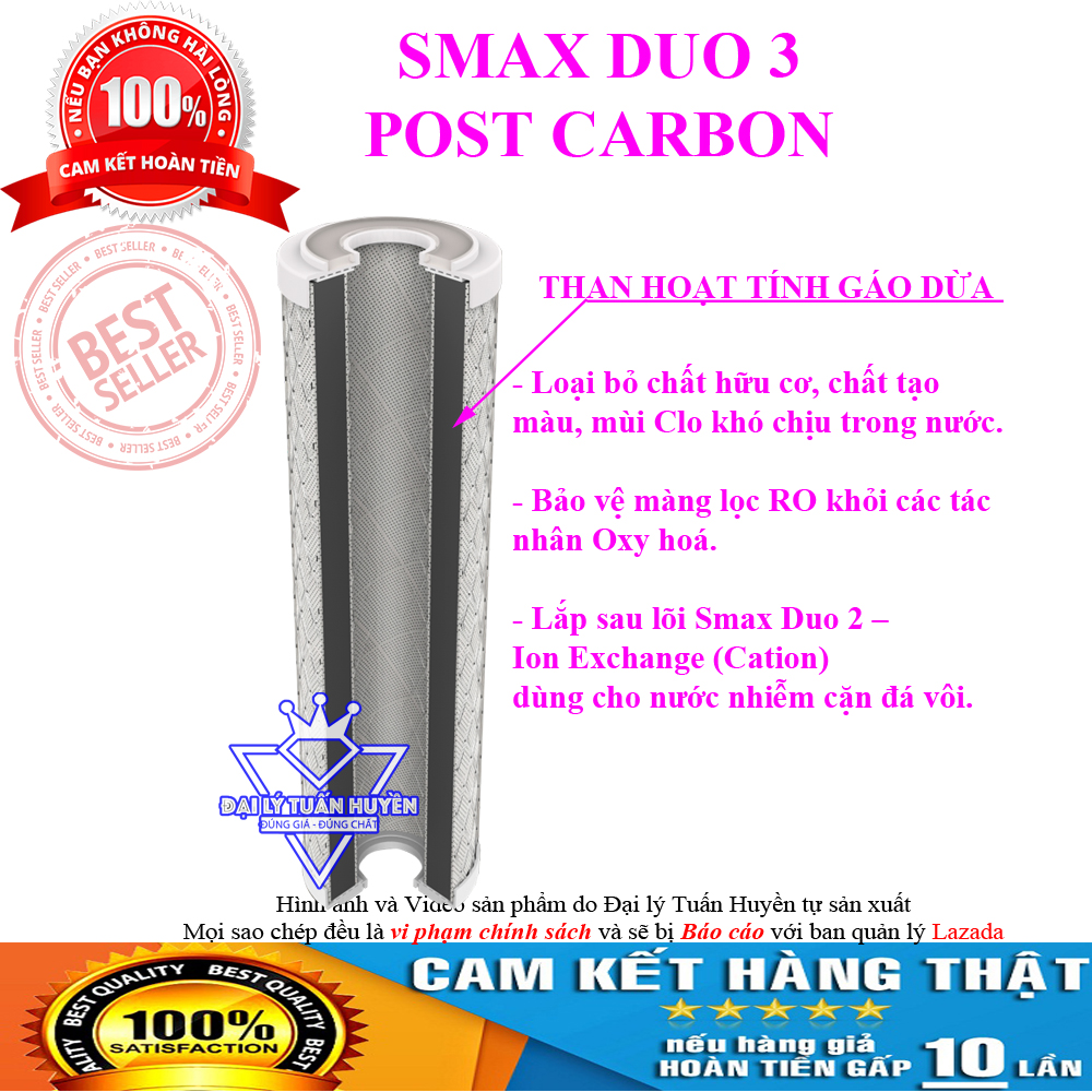 Bộ 3 lõi lọc Karofi xử lý nước cứng ( Nước nhiễm đá vôi)