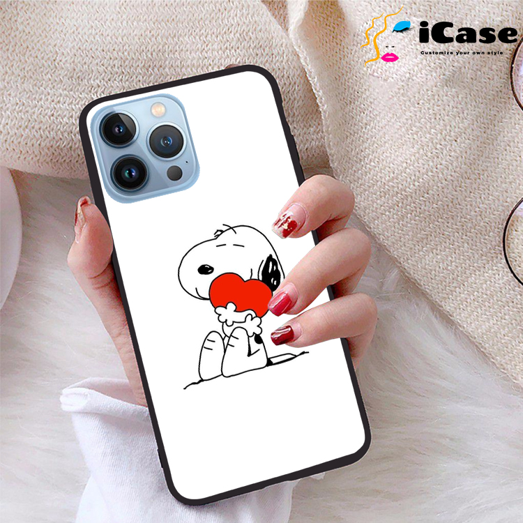 Ốp lưng iPhone 13 Pro Max viền dẻo TPU BST Snopy