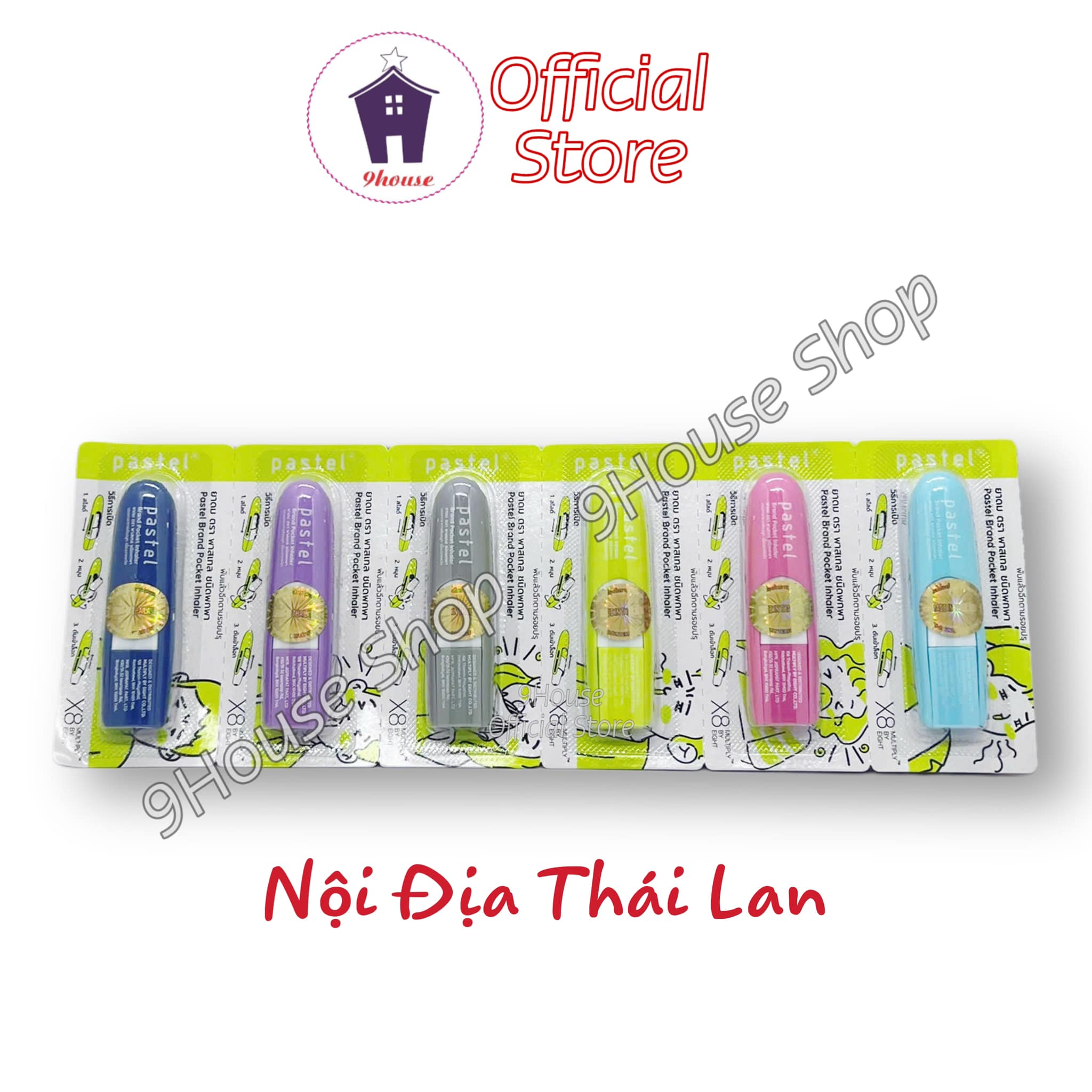 01 Ống Hít Mũi PASTEL POCKET INHALER 2cc Thái Lan (2 đầu)