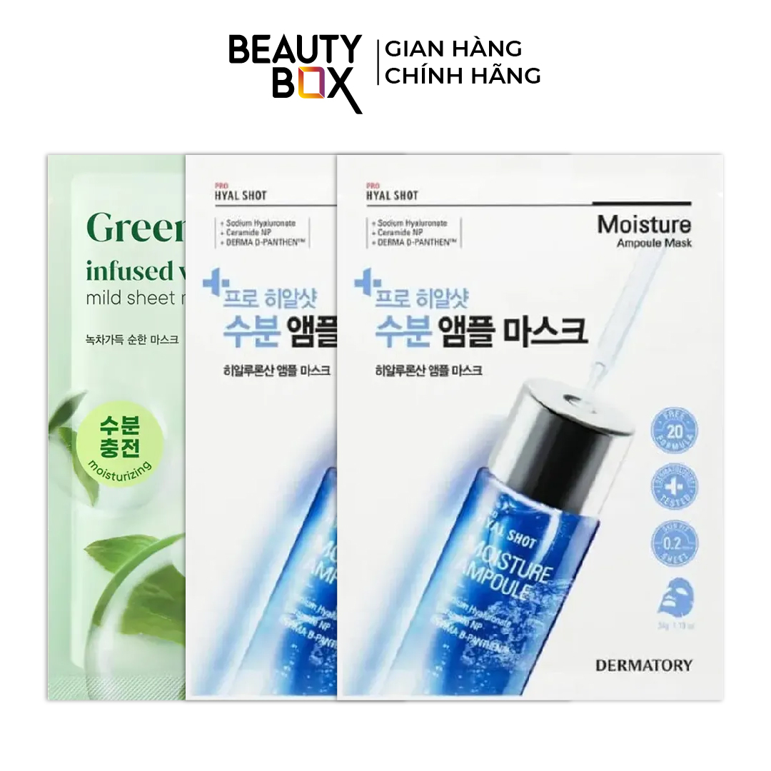 (Quà tặng) 3 Mặt Nạ Giấy Goodal & Dermatory Cấp Ẩm, Làm Dịu Da