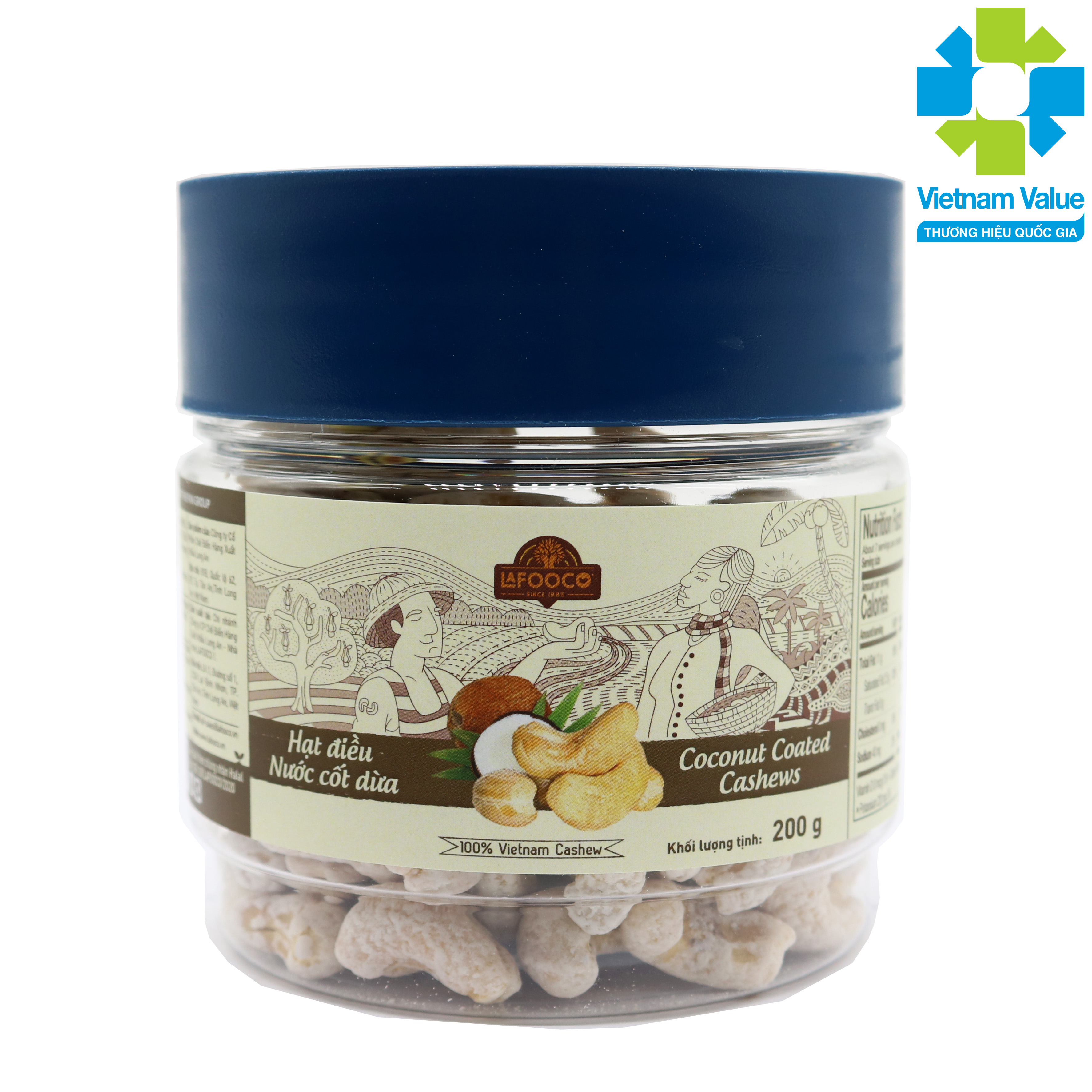 LAFOOCO Hạt Điều Nước Cốt Dừa 200g