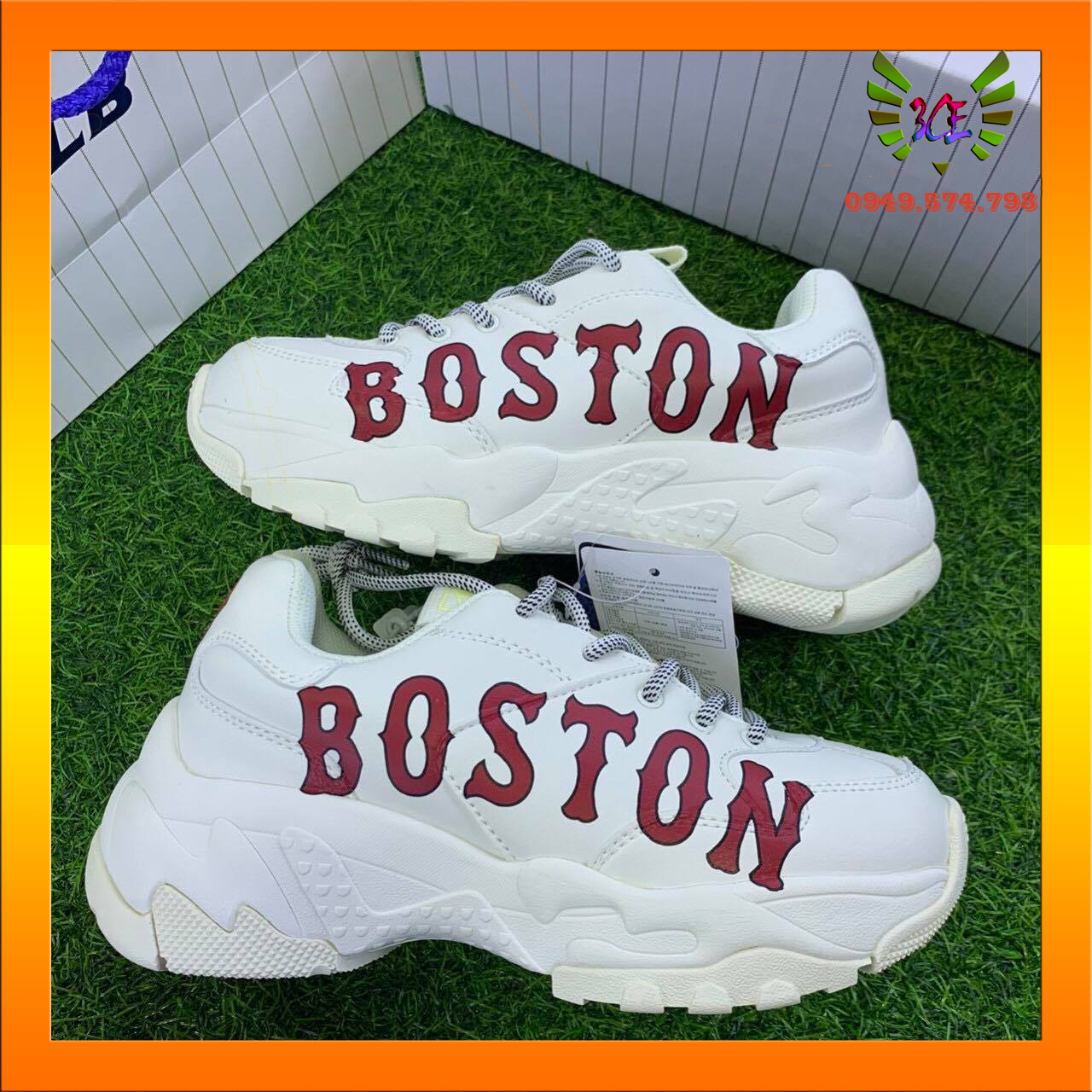 [CHÍNH HÃNG] Giày ML B BOSTON chữ đỏ {full box bill}