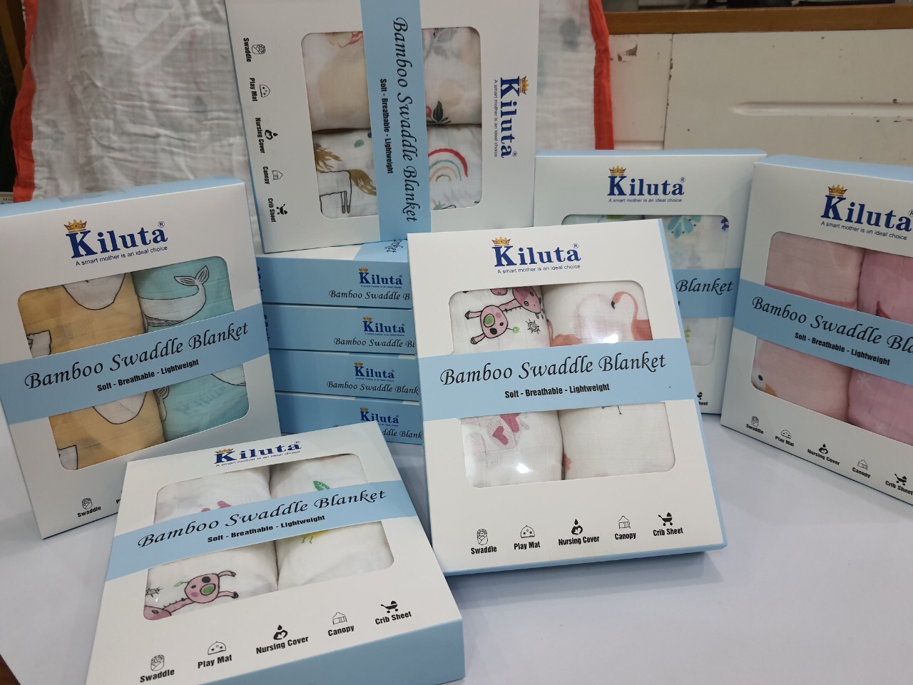 Combo khăn tắm - Set 2 khăn tắm xô cho bé