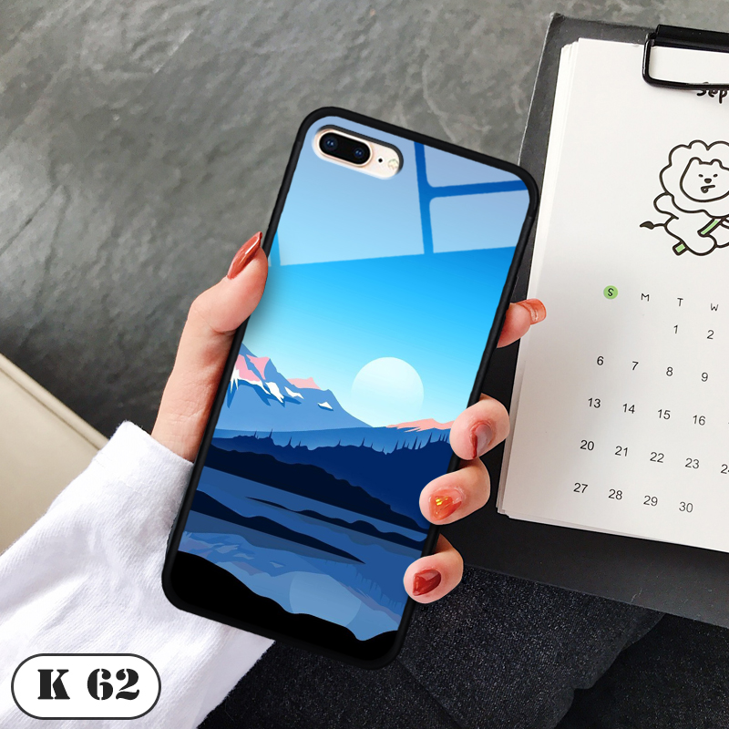 Ốp lưng kính 3D điện thoại IPHONE 8 PLUS