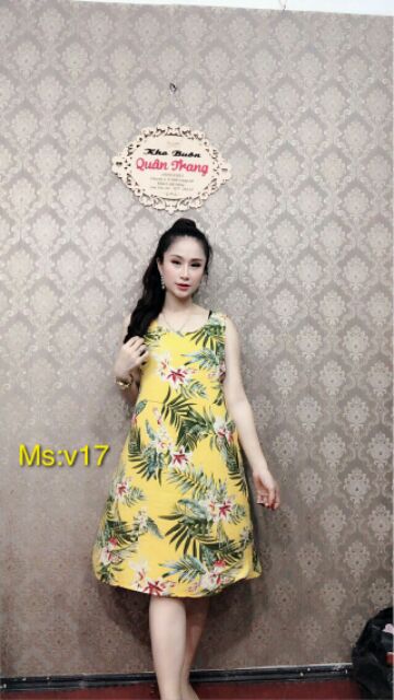 Đầm lanh 3D QC siêu mát