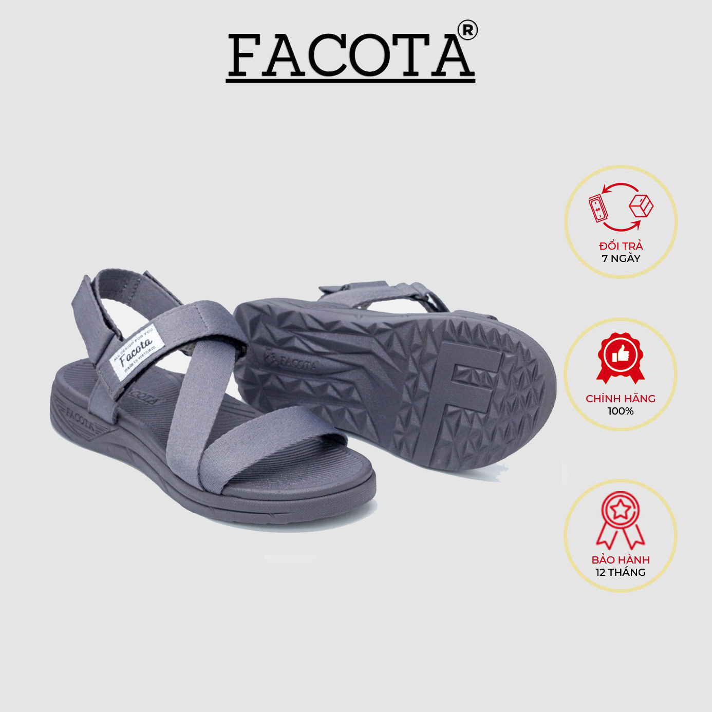 Giày Sandal Unisex thể thao Facota NN04