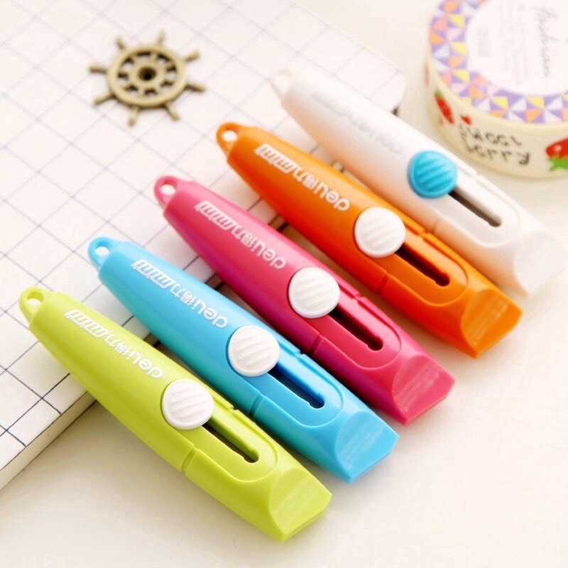 Dao Rọc, Cắt Giấy Mini Deli Tiện Dụng