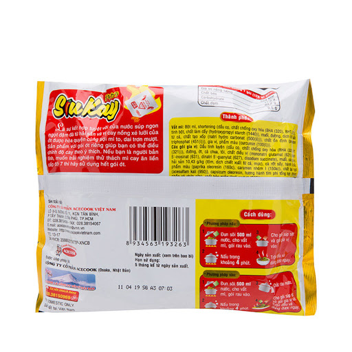 [Siêu thị WinMart] - Mì hải sản Acecook Siukay gói 128g