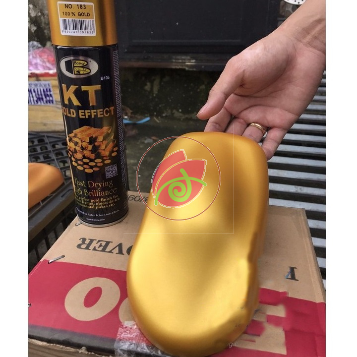 Sơn xịt mạ vàng 24k KT Bosny 100% Gold 183