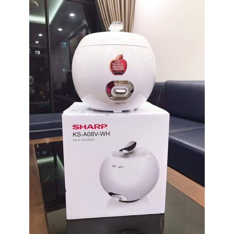 [ HÀNG CAO CẤP] Nồi Cơm Điện Sharp KS-A08V-RD (0.72 lít) - Đỏ - Hàng chính hãng