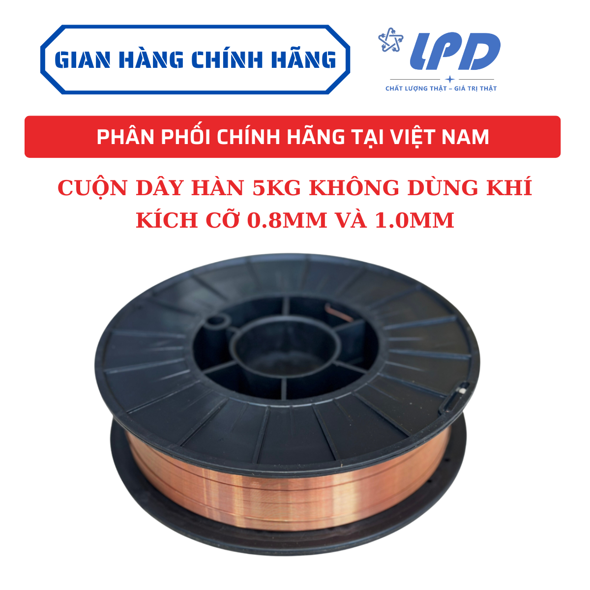 Cuộn dây hàn mig 5kg dùng khí C02 cao cấp