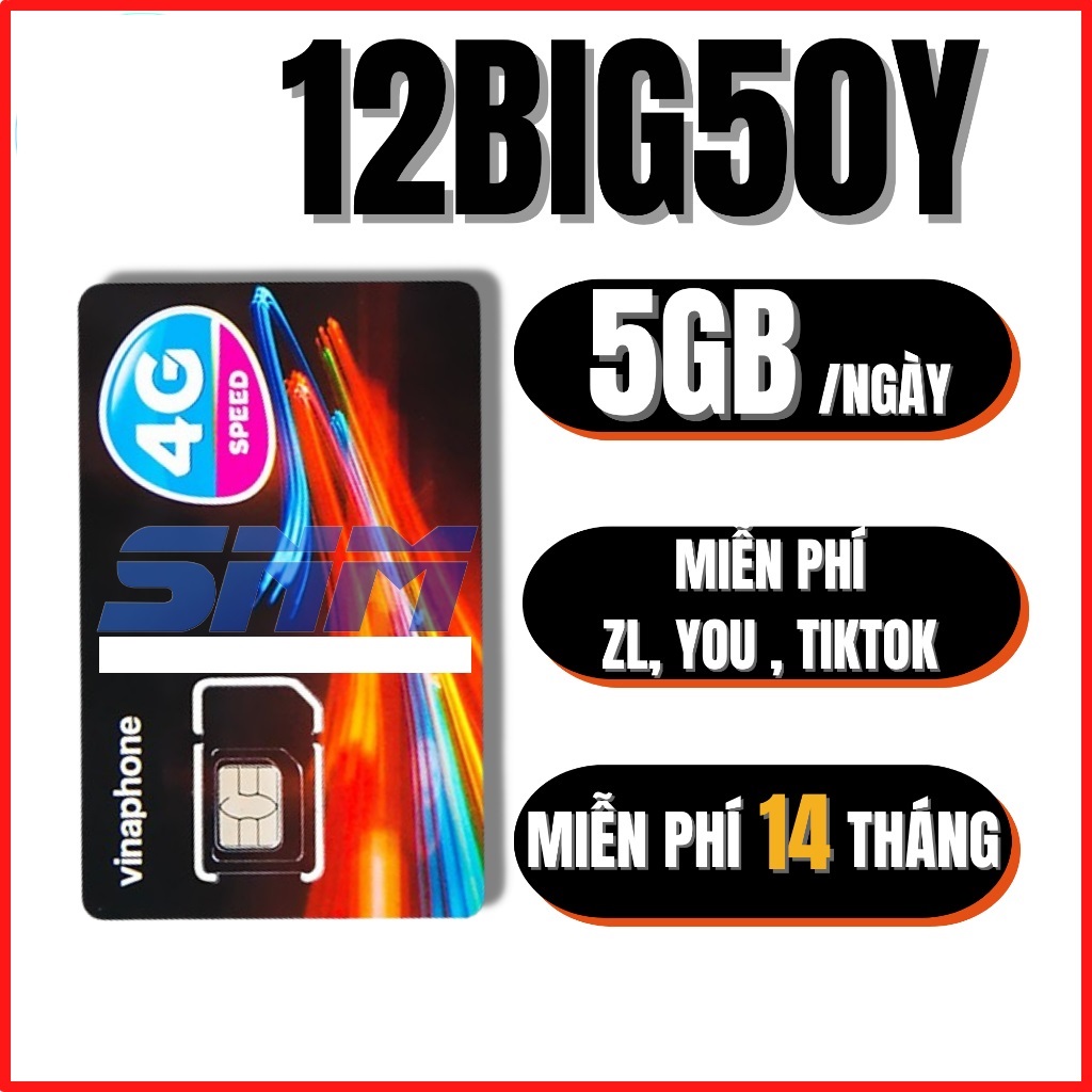 ( SIM MỚI ) Sim 4G Vinaphone không giới hạn data truy cập mạng . Sử Dụng Trọn Gói Không Cần Nạp Tiền | Gói IBVIP6 14BIG50Y TD49 FHAPPY . FREESHIP - CHƯA KÍCH HOẠT