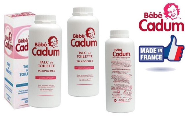 Phấn rôm sơ sinh chống hăm BéBé Cadum 300gr - Hàng Pháp
