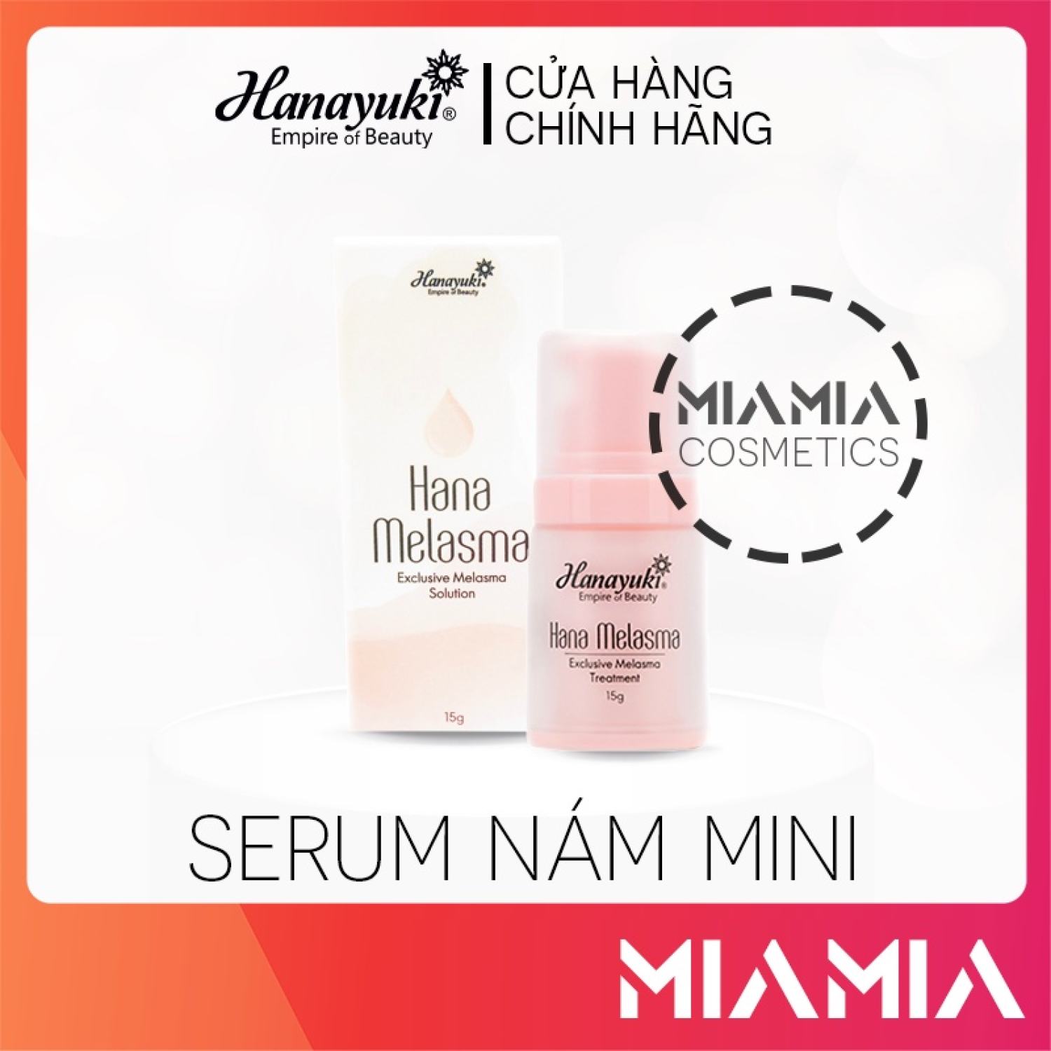 Serum nám hanayuki mini 15g hana melasma chính hãng - 8936205370070