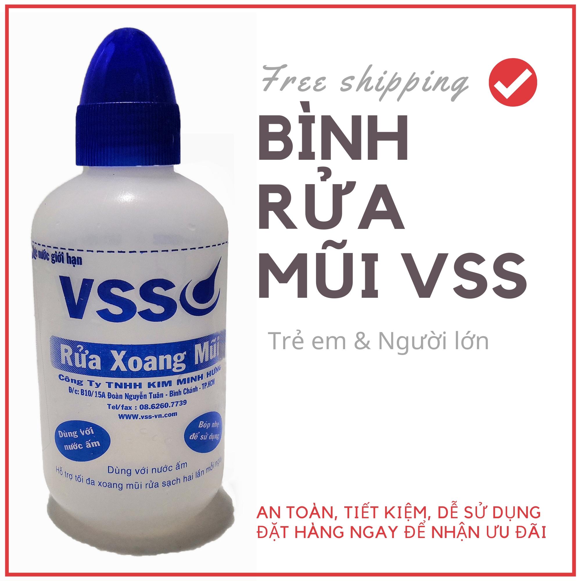 [HCM]BÌNH RỬA MŨI CHO BÉ VÀ NGƯỜI LỚN VSS – THÁO SET CHỈ CÓ BÌNH