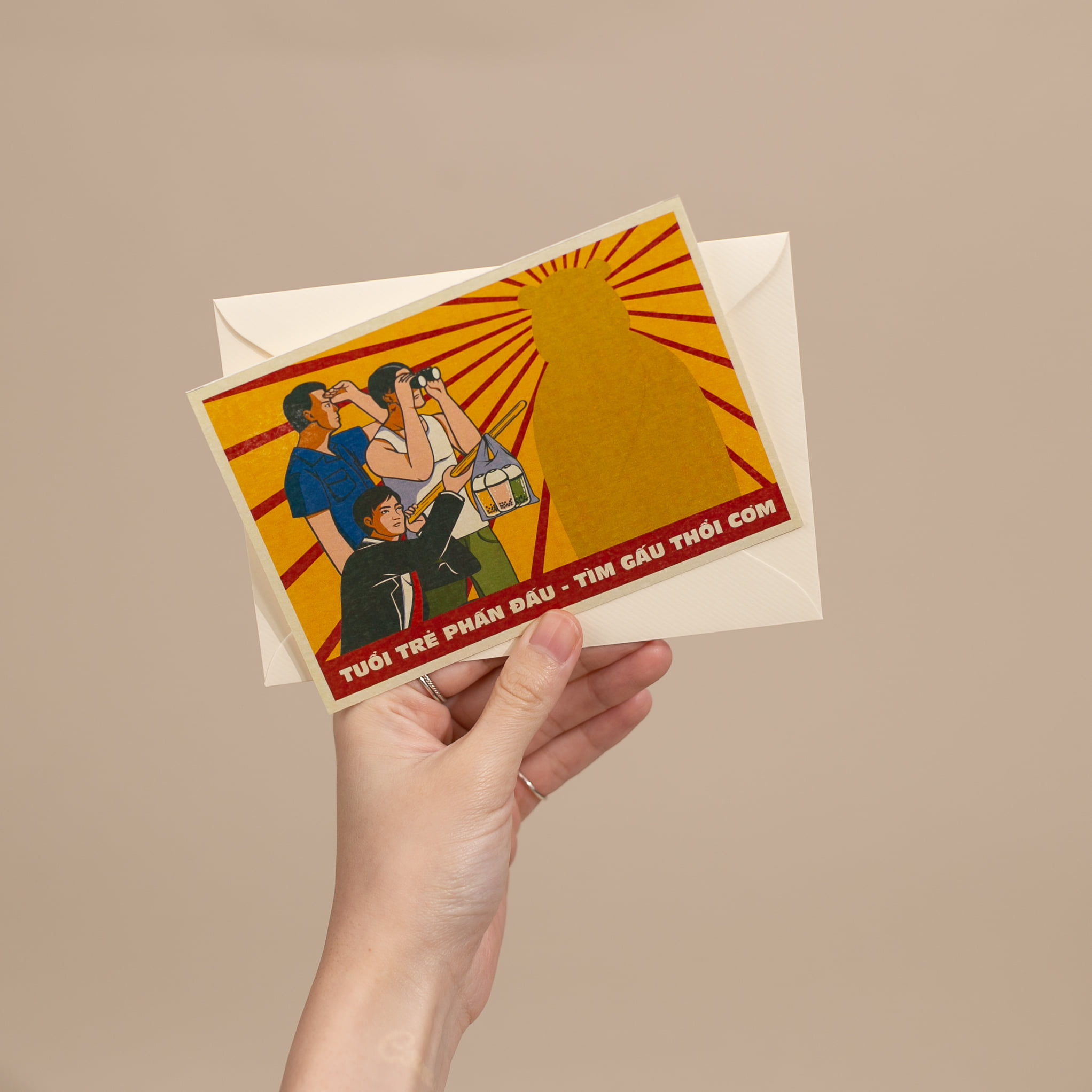 Postcard tranh cổ động Propaganda