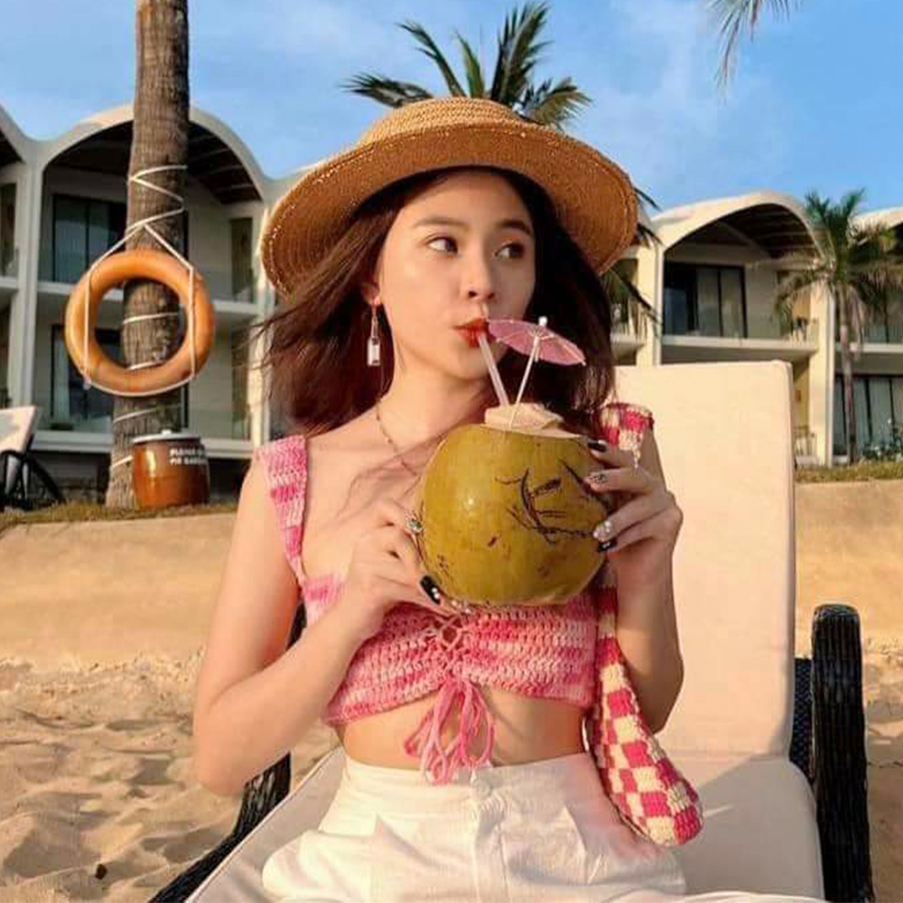 Len Milk Cotton màu loang 50g - Len móc áo, bikini, khăn