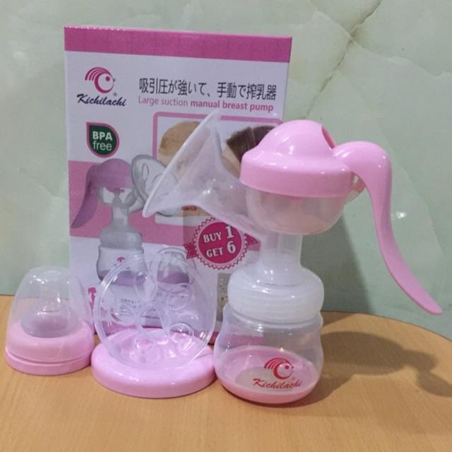 Dụng cụ hút sữa tay kichilachi Nhật(tặng 6 túi trữ sữa)