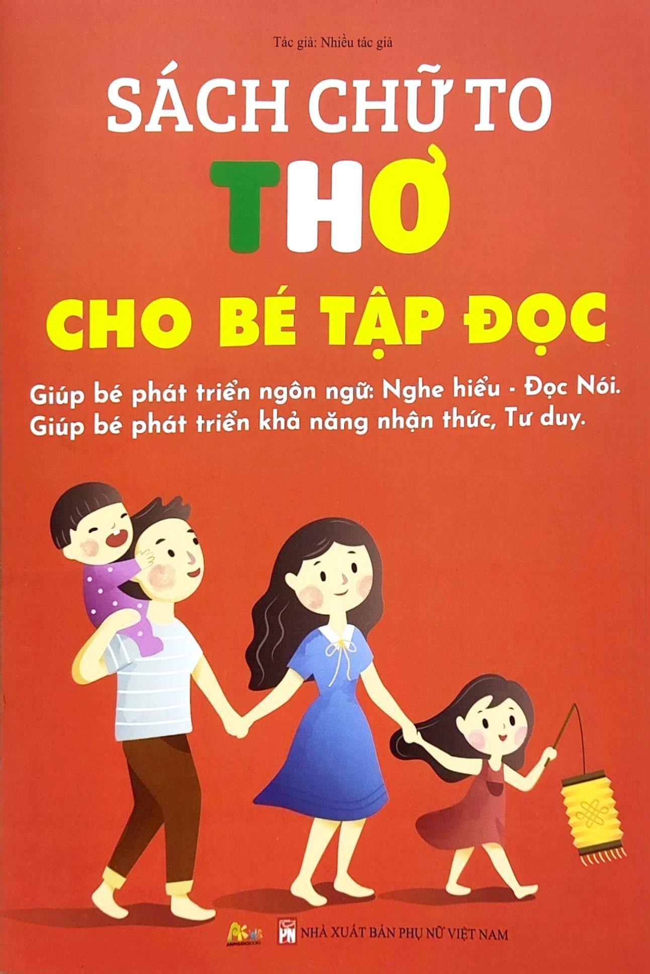 Sách Chữ To - Thơ Cho Bé Tập Đọc