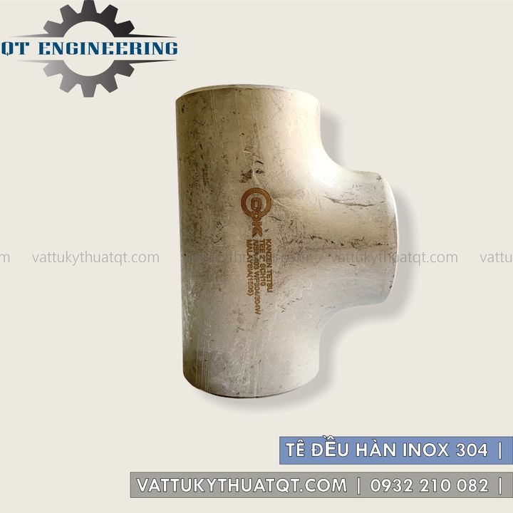 Tê Đều Hàn Inox 304 - SCH10 | VATTUKYTHUATQT.COM