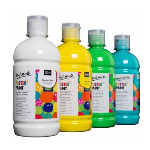 Màu Poster Paint 500ml Mont Marte (Chai lẻ)