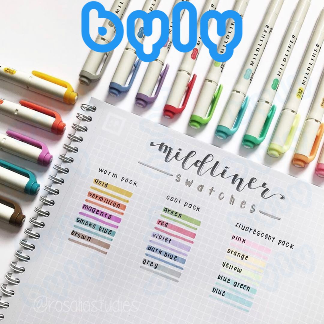 [Ship hỏa tốc] Mildliner Highlighter - Bút dạ quang chất lượng cao Zebra WKT7, sản phẩm chính hãng - ByLy Store