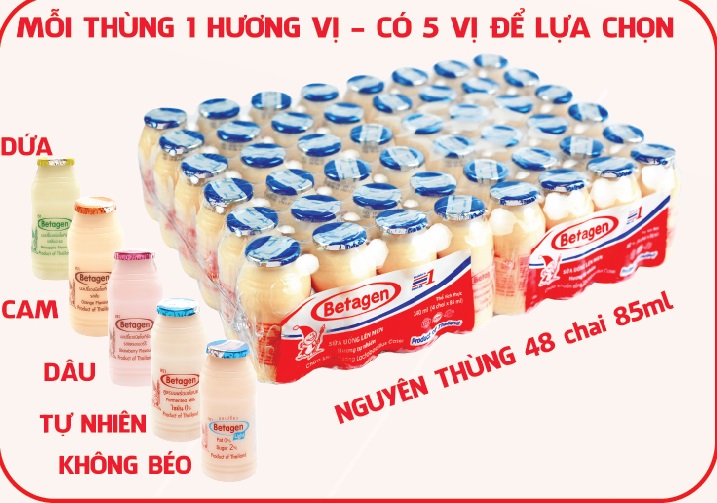 Thùng sữa chua uống Betagen