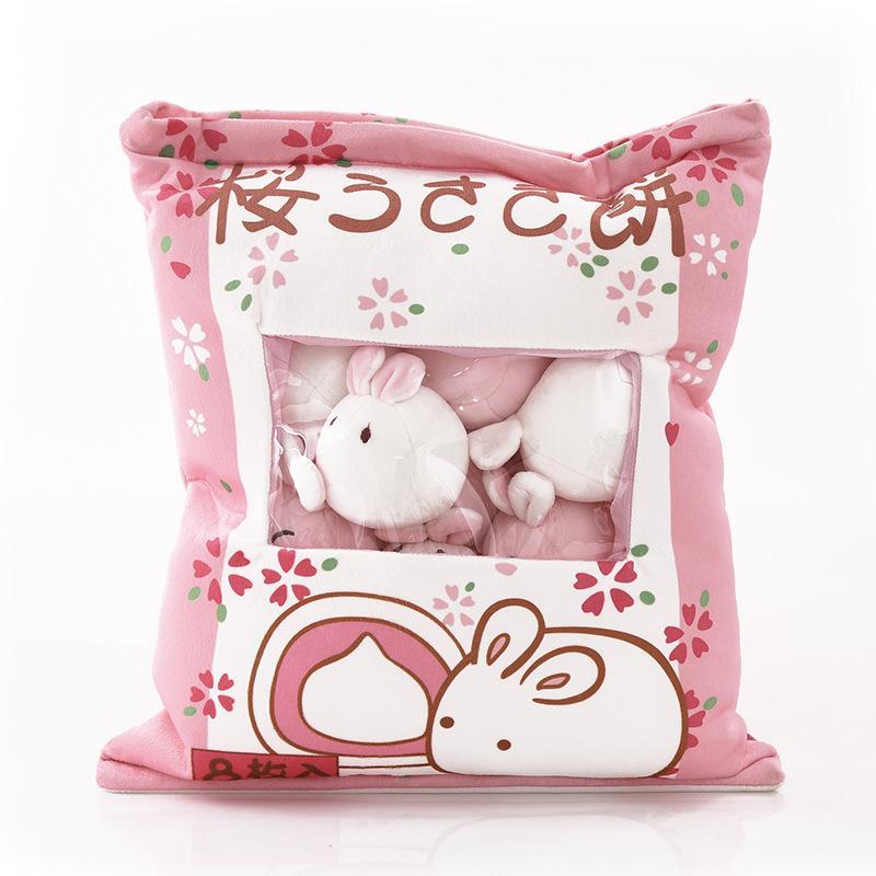 Gối Thú bông cute hết nấc thỏ mochi êm ái thoải mái