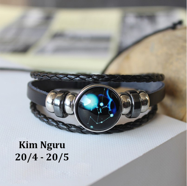 Vòng đeo tay cung hoàng đạo KIM NGƯU mật ngữ 12 chòm sao