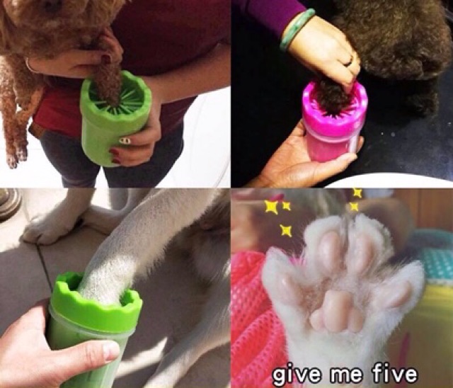 💞Cốc rửa chân cho chó mèo🐶