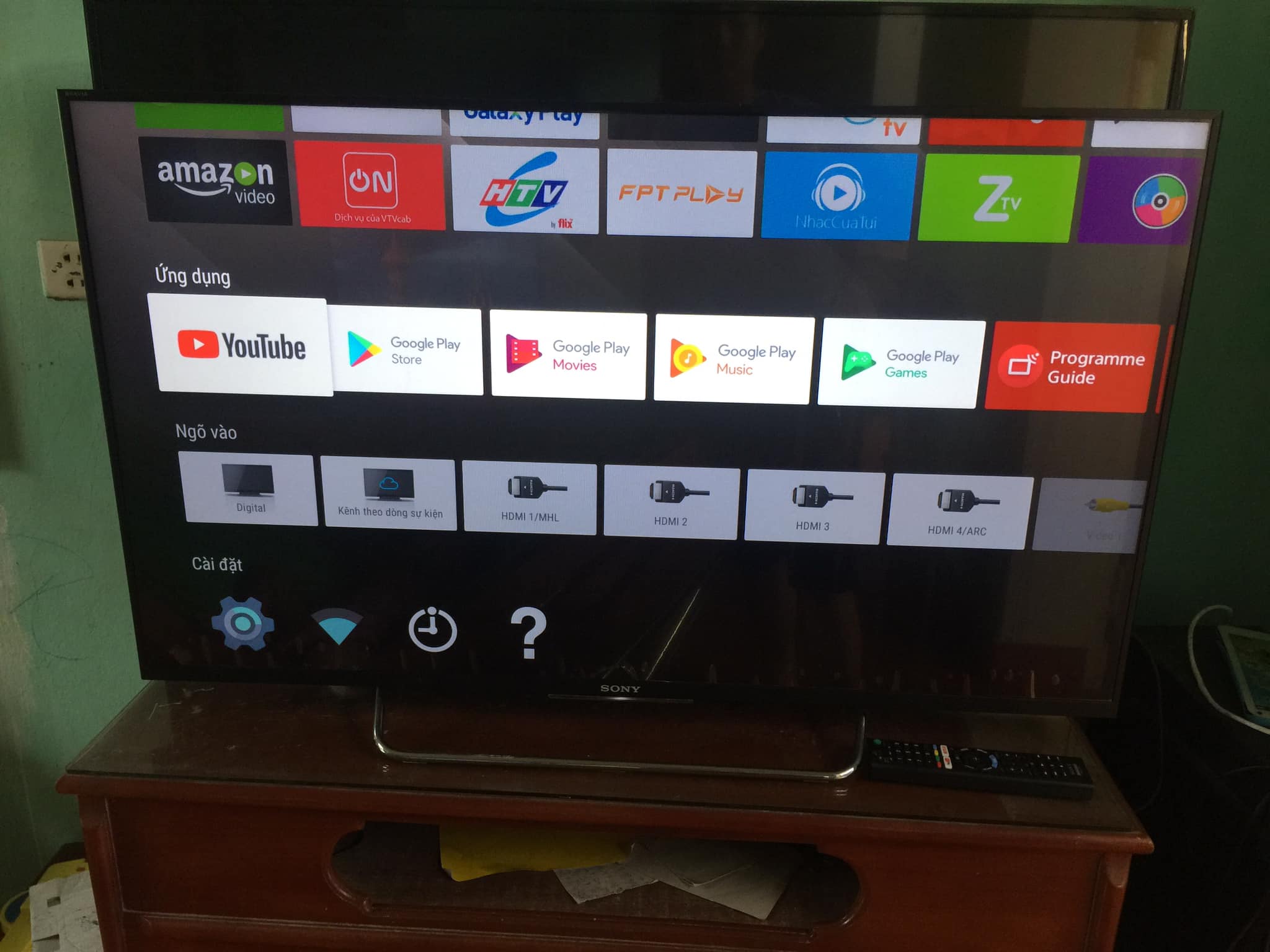 Android Tivi Sony 43 inch bắt wifi,youtobe cực nhanh