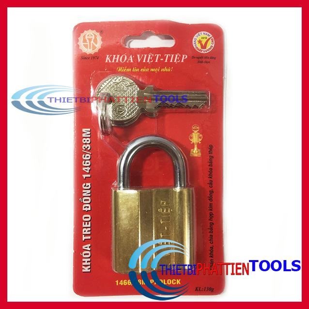 Ổ Khóa Cửa VIỆT TIỆP 40mm Treo Đồng Thau 1466/38M (Hàng Chất Lượng Cao) Chính Hãng