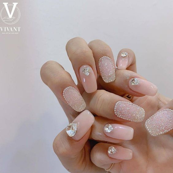 Hủ Đá Rắc Sáng Lấp Lánh Cao Cấp Trang Trí Móng Đủ Màu