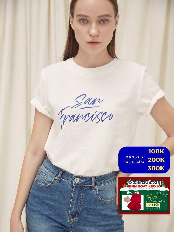 COCO SIN - Áo Lụa Trắng Sanfrancisco