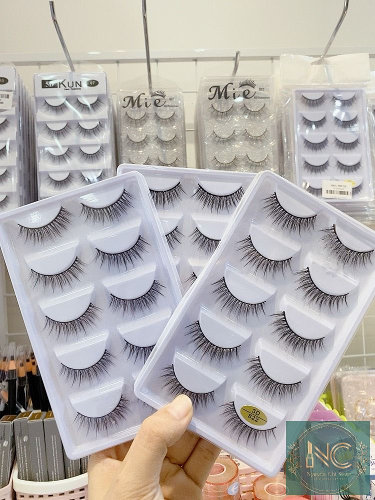 Mi giả lông chồn 3d mã 822 loại 5 cặp