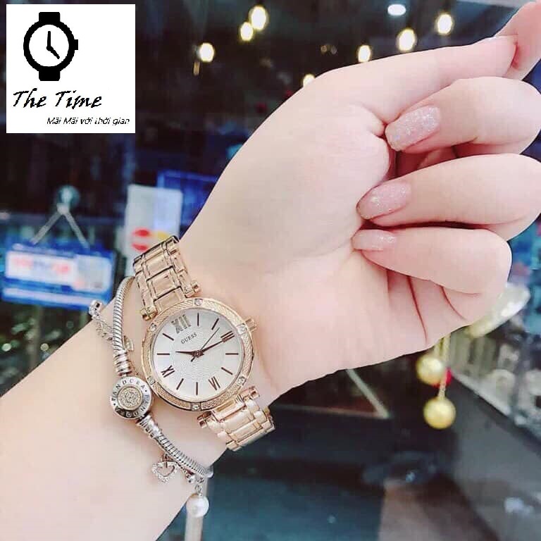 Đồng hồ nữ Guess W0767L3 case 30mm. 3ATM