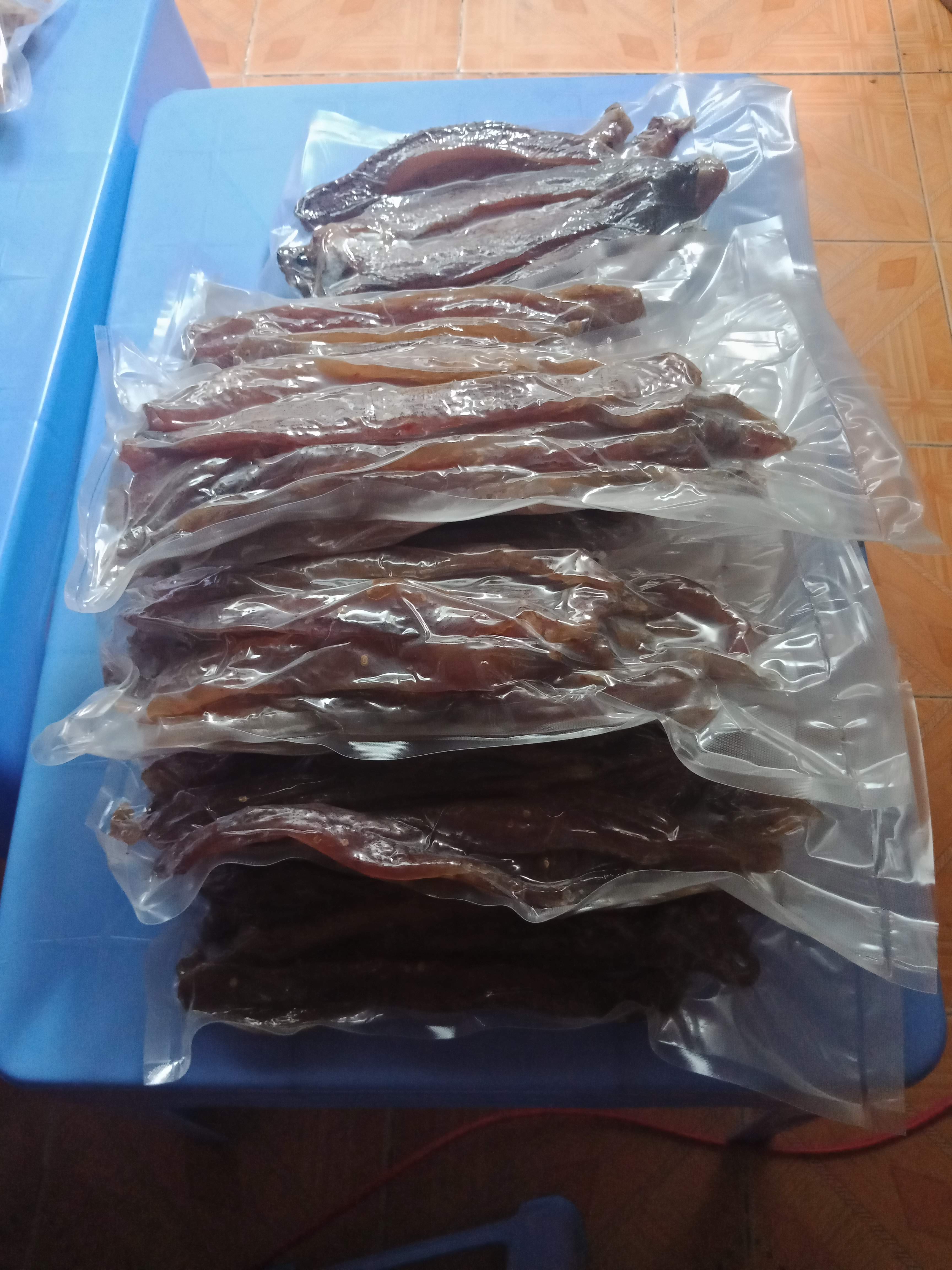 KHÔ CÁ LÓC SỢI ( Túi 500 Gram) HÚT CHÂN KHÔNG
