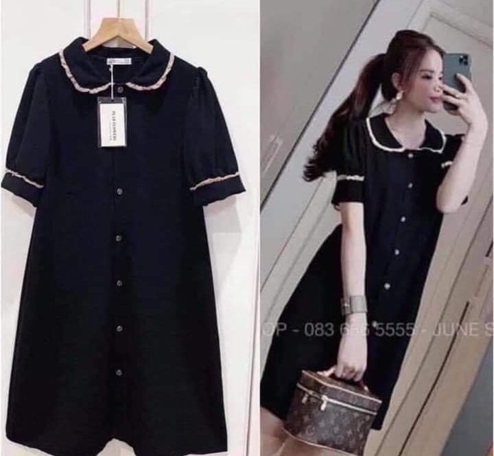 [Hàng loại 1]Đầm Bầu Váy Bầu cao cấp dáng Xuông Chất Lụa Hàn Mềm, siêu mát Thấm Mồ Hôi Tốt, Freesize từ 45 đến 70Kg