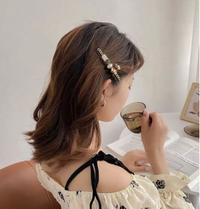 Set 5 Kẹp Tóc Đính Đá - Cặp Tóc , Phụ Kiện Tóc - Quà Tặng Siêu Xinh Cho Nữ