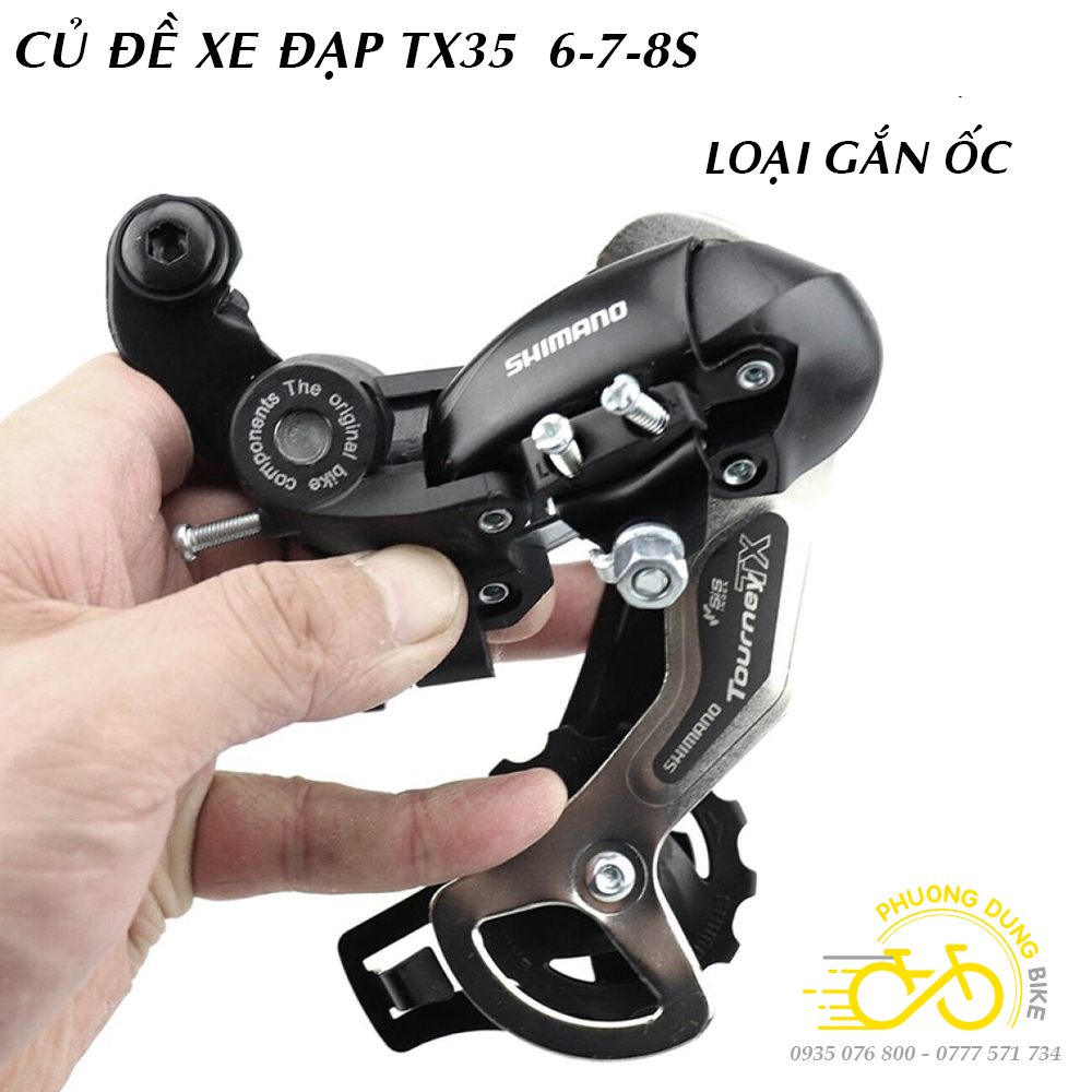 Củ cùi đề sau xe đạp RD TX35 6 7 8 Speed