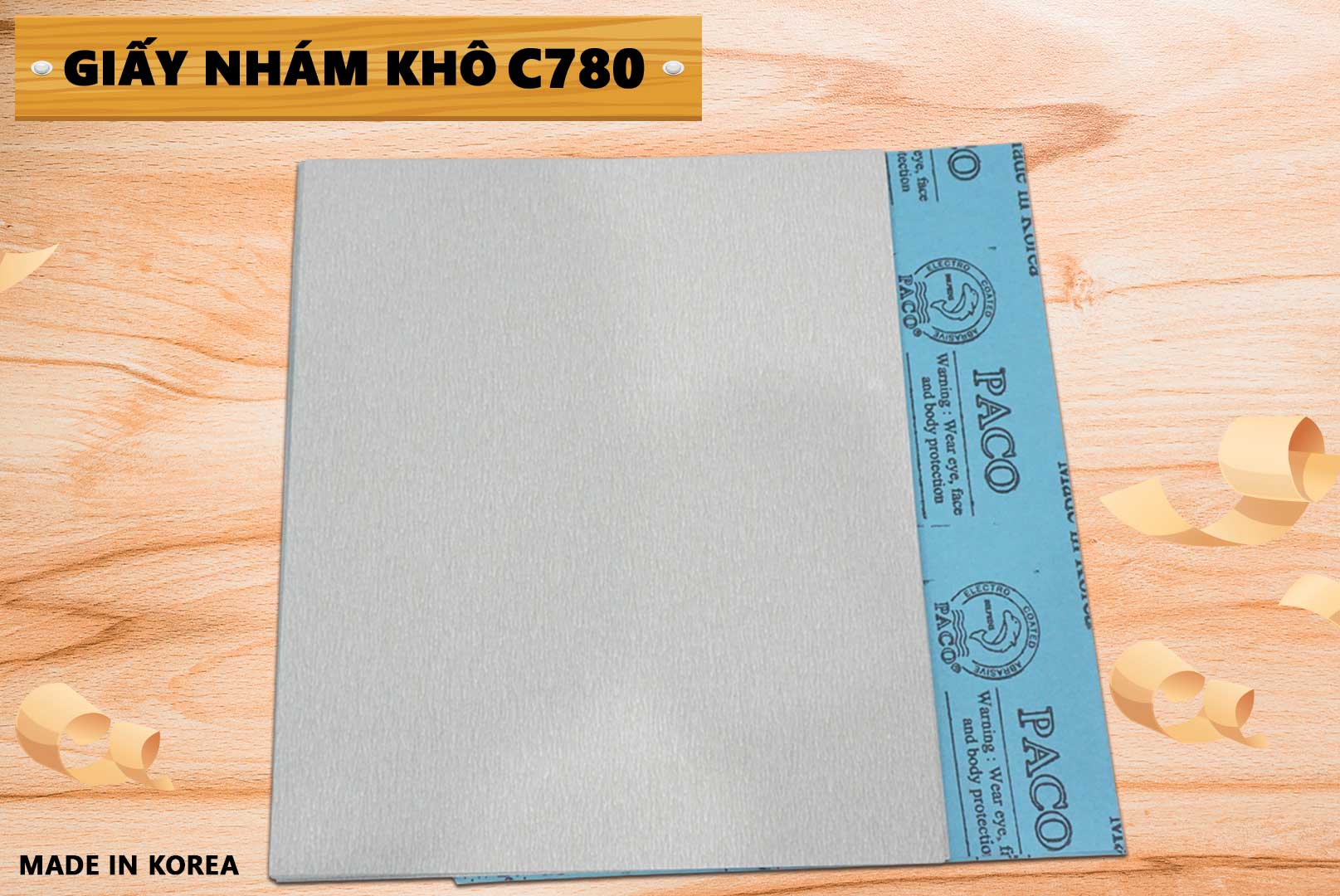 Combo 10 tờ Giấy nhám PACO C780